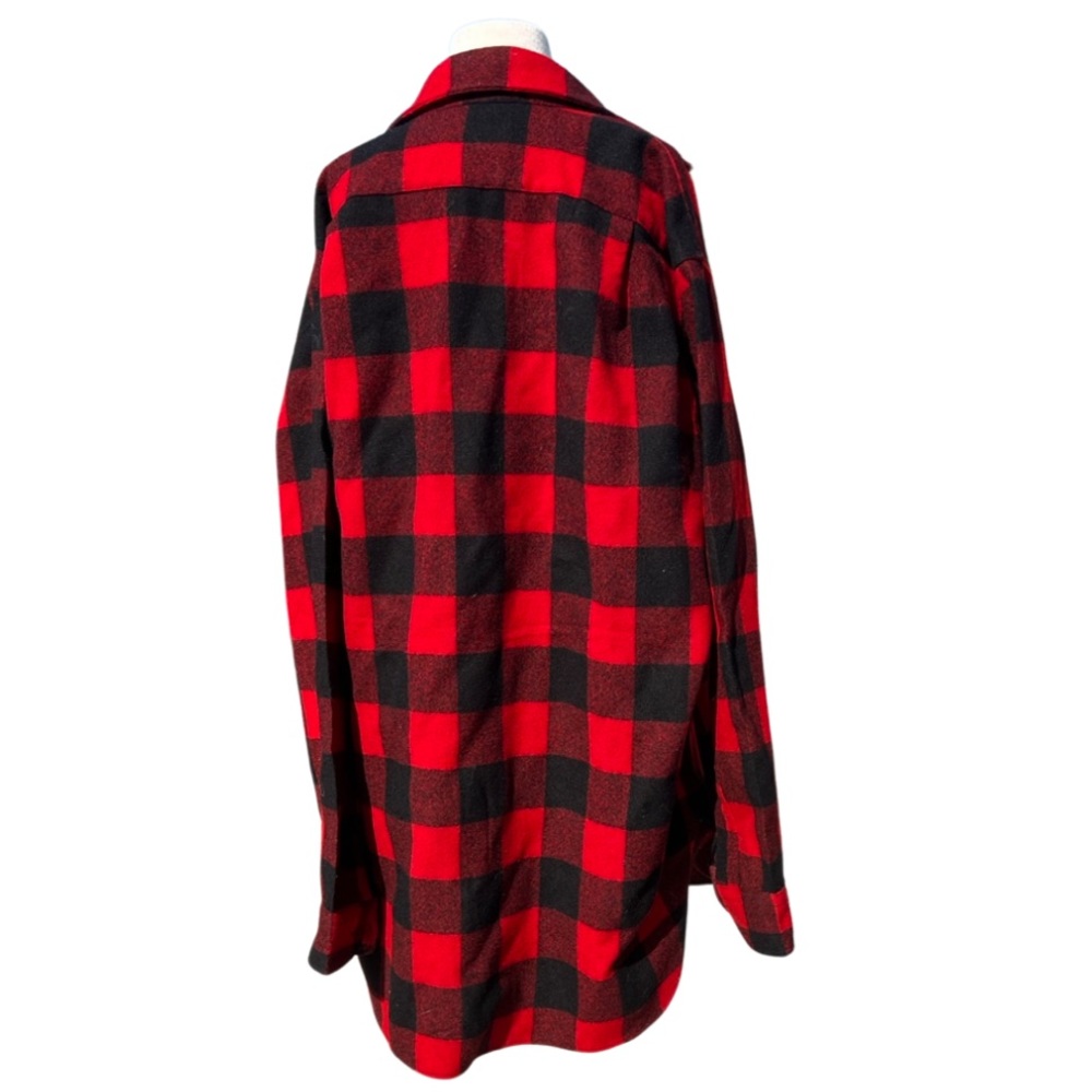 Pendleton 100% Virgin wool Red and Black Plaid Classic Lumberjack Flannel - Picture 6 of 8